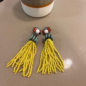 BaubleBar Beaded Earrings Colorful Statement Dangle Lightweight Party